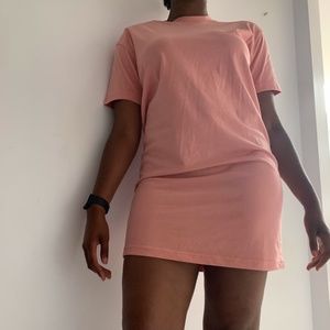Pink T-shirt Dress